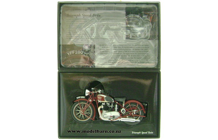 1/12 Triumph Speed Twin Motorbike (1939, red) - Vehicles