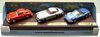 1/43 Porsche 356A Coupe (1958, red), Mercedes 300SL (1955, silver), Ferrari Dino 246GTS (1973, blue)