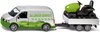 1/50 Volkswagen T6 Van with Trailer & Ride-on Lawn Mower "Green Service"