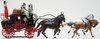 Horse Drawn Passenger Coach & 4 Horses (1820)