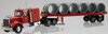 1/50 Kenworth W925 Prime Mover & Semi Flat Deck Trailer & Culvert Pipes Load "Cast"