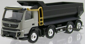 1/87 Volvo FMX500 4-Axle Tip Truck (grey & black)-volvo-Model Barn