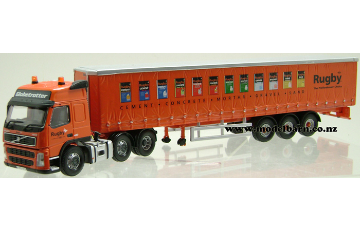 1/50 Volvo FM12 Prime Mover & Semi Curtainside Trailer "Rugby"