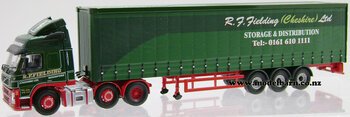1/50 Volvo FM12-420 Prime Mover & Semi Curtainside Trailer "RF Fielding"-volvo-Model Barn