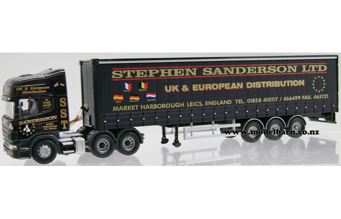 1/50 Scania 144L 530 Topline Prime Mover & Semi Curtainside Trailer "Stephen Sanderson"