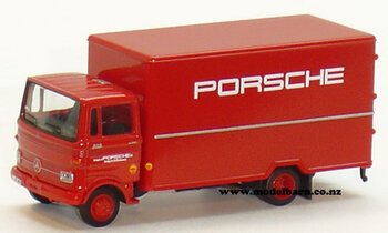 1/87 Mercedes LP608 Box Truck "Porsche"-mercedes-Model Barn