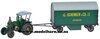 1/32 Lanz Bulldog D9506 (green) with Covered Trailer "Schenker"