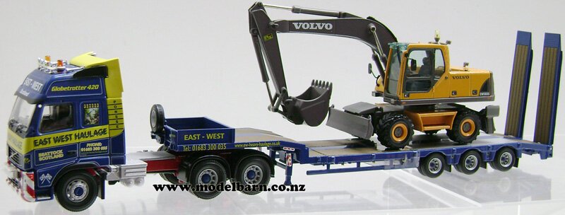 重機運搬Heavy Haulage 1:50スケール　VOLVO 1/50 Volvo FH12-420 Prime Mover with 3-Axle Nooteboom Low Loader