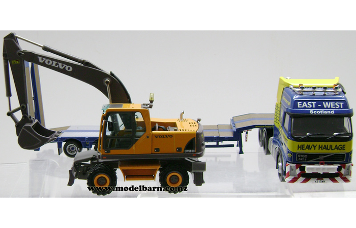 重機運搬Heavy Haulage 1:50スケール　VOLVO 1/50 Volvo FH12-420 Prime Mover with 3-Axle Nooteboom Low Loader