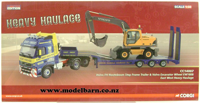 重機運搬Heavy Haulage 1:50スケール　VOLVO 1/50 Volvo FH12-420 Prime Mover with 3-Axle Nooteboom Low Loader