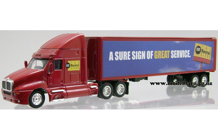 1/50 Kenworth T2000 Prime Mover & Semi Box Trailer "Cat Rental Store"