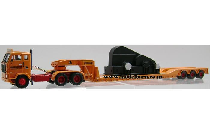 1/50 Volvo F88 Prime Mover & 3-Axle Semi Low Loader Trailer "Hoveringham Gravels"