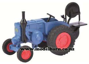 1/87 Lanz Bulldog (blue) with Saw-lanz-Model Barn