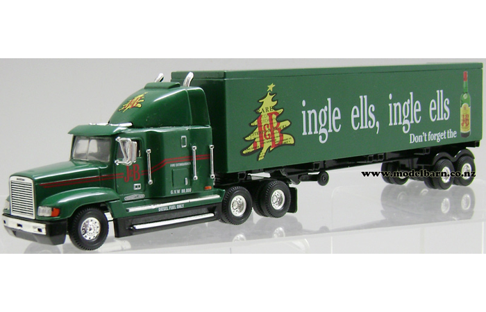 1/53 Freightliner FLD 120 Prime Mover & Semi Box Trailer "J & B Whisky" (unboxed)