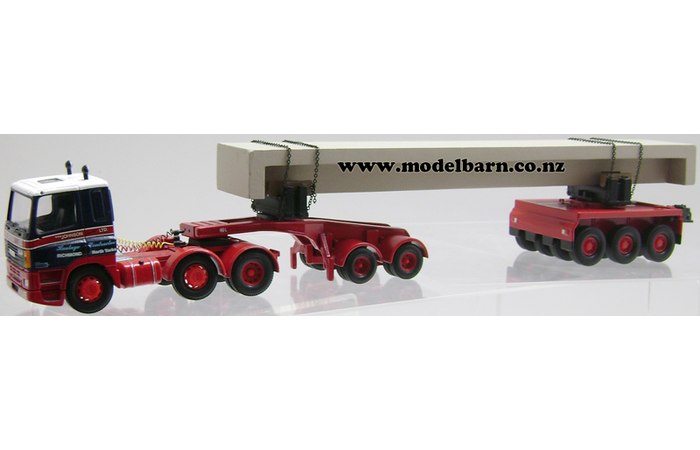 1/50 Leyland DAF 85 Prime Mover with 2-Axle Dolly & Concrete Beam Trailer "GCS Johnson"