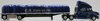 1/53 Volvo VNL 670 Prime Mover & Semi Tarped Flat Deck Trailer "CH Express Inc"