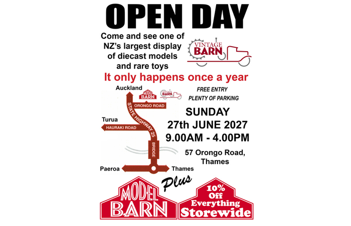 Model Barn, Vintage Barn Public Open Day June 27 2027