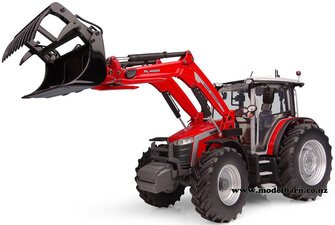 1/32 Massey Ferguson 5M.145 with FL.4220 Loader & Grab-farm-equipment-Model Barn