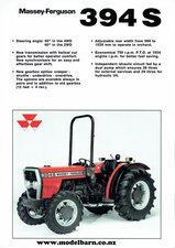 Massey Ferguson 394S Tractor Sales Brochure-mf,-ferguson,-massey-harris-Model Barn