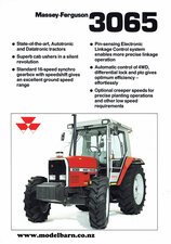 Massey Ferguson 3065 Tractor Sales Brochure 1989-mf,-ferguson,-massey-harris-Model Barn