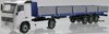 1/50 Volvo FH12-420 Prime Mover with Semi Dropside Trailer (white & blue, used)