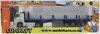 1/50 Volvo FH12-420 Prime Mover with Semi Dropside Trailer (white & blue, used)