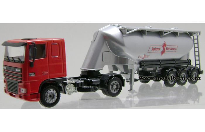 1/50 DAF 95XF 430 Prime Mover & Semi Cement Tanker Trailer "Spitzer Eurovrac"