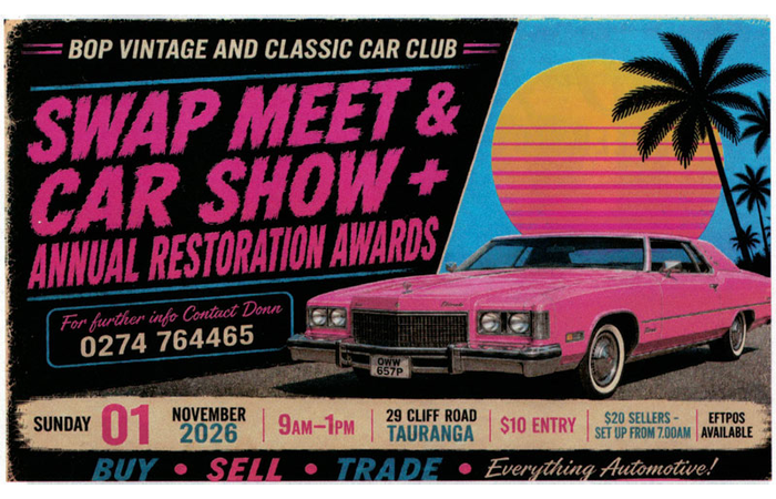 Tauranga Swap Meet November 1 2026