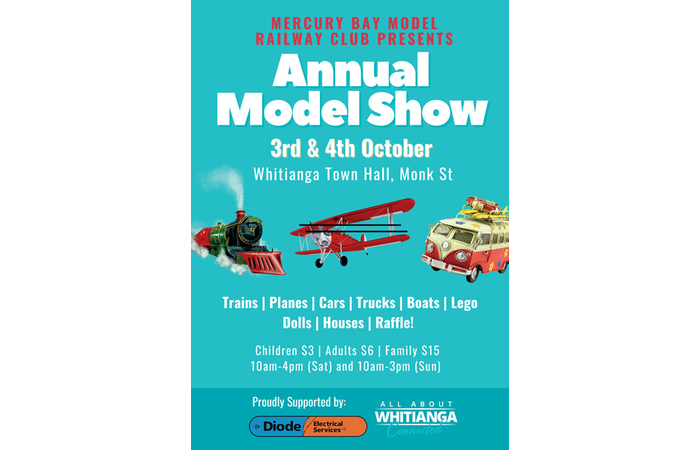 Mercury Bay Model Show October 3, 4 2026