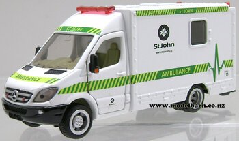 1/50 Mercedes Ambulance "St John" (white) First Edition (used)-mercedes-Model Barn