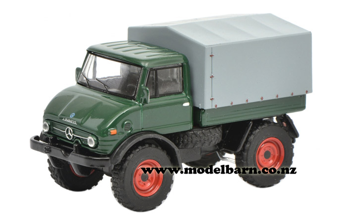 1/64 Mercedes Unimog U406 with Cover (green)