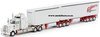 1/50 Kenworth T900 Legend Prime Mover Truck with Tautliner B-Double Trailers Combo "Corbet's Group"