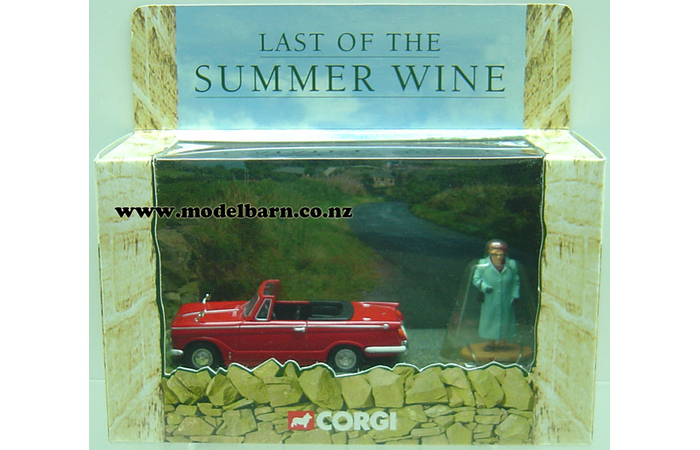 1/43 Triumph Herald Convertible & Edie Pegden Figurine "Last of the Summer Wine"