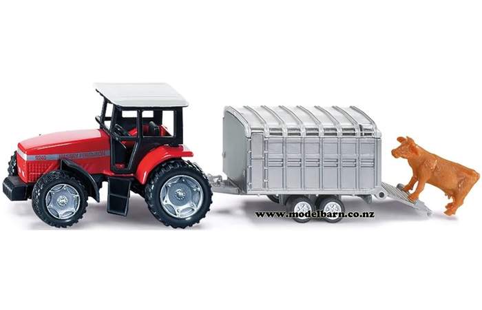 Massey Ferguson 9240 (70mm) & Livestock Trailer