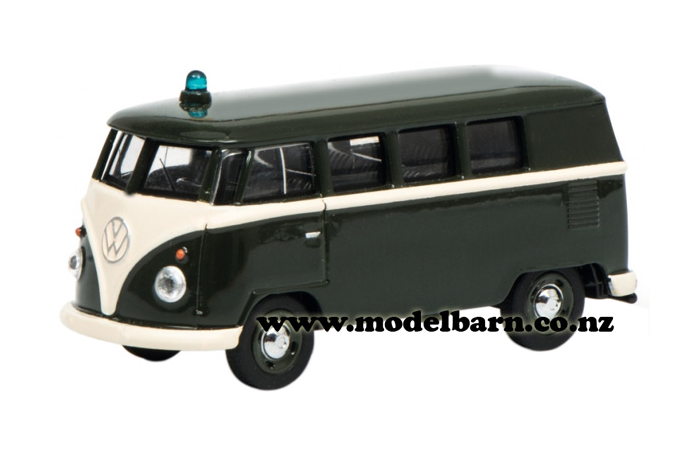 1/64 VW Kombi Police Bus (dark green) "Polizei"