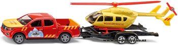 1/50 Nissan Navara Pick-Up with Trailer & Helicopter "Mountain Rescue"-vehicles-Model Barn