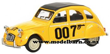 1/64 Citroen 2CV (yelllow) "007, For Your Eyes Only"-other-vehicles-Model Barn