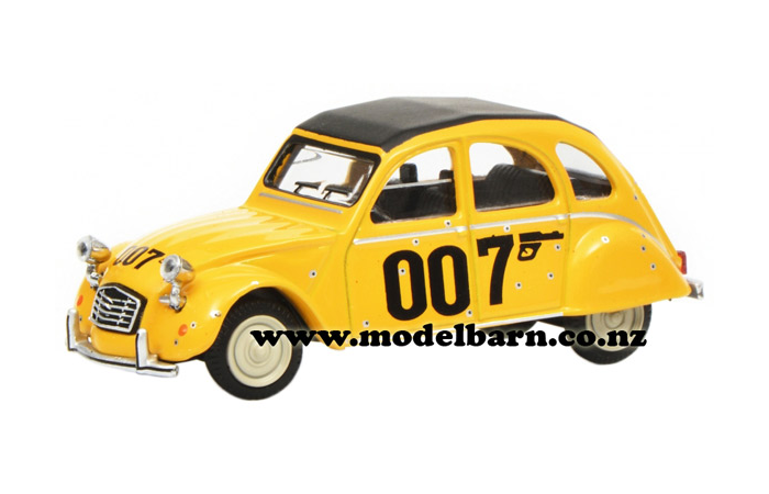 1/64 Citroen 2CV (yelllow) "007, For Your Eyes Only"