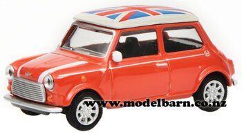 1/64 Mini Cooper (red) "Union Jack"-mini-Model Barn