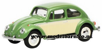 1/64 VW Beetle (green & beige)-volkswagen-Model Barn