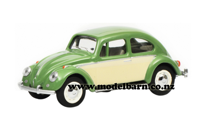 1/64 VW Beetle (green & beige)