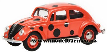 1/64 VW Beetle (red with spots) "Ladybug"-volkswagen-Model Barn