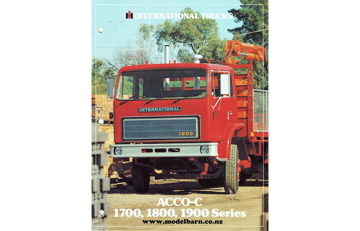 International ACCO-C 1700, 1800, 1900 Series Trucks Sales Brochure 1981
