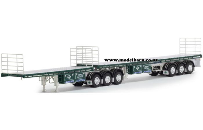 1/50 Freighter Flat Top B-Double Trailer Set "Hi-Quality Heavy Haulage"