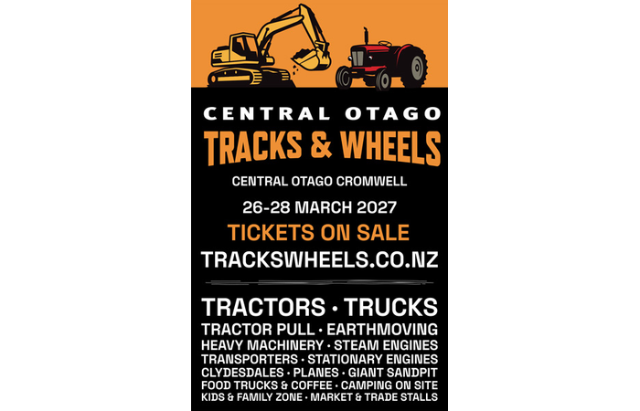 Central Otago Tracks & Wheels March 26, 27, 28  2027