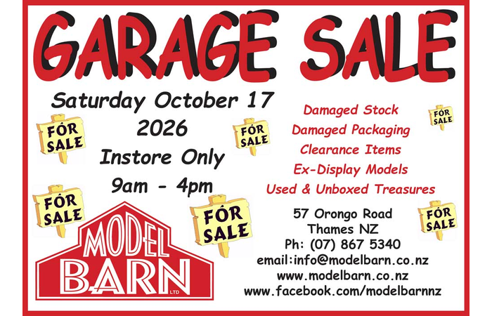 Model Barn Garage Sale October 17 2026