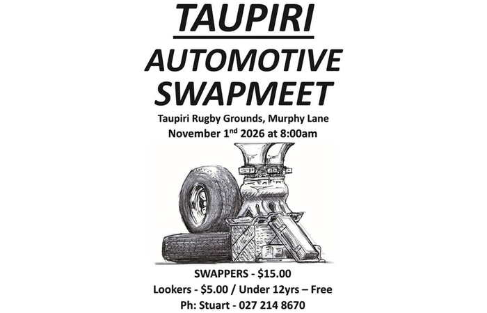 Taupiri Swap Meet November 1 2026