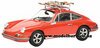 1/43 Porsche 911 S (red) with Ski Roof Racks