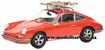1/43 Porsche 911 S (red) with Ski Roof Racks-porsche-Model Barn