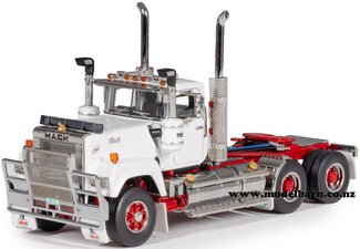 1/50 Mack Super-Liner II Day Cab Prime Mover (White & Red)-trucks-and-trailers-Model Barn